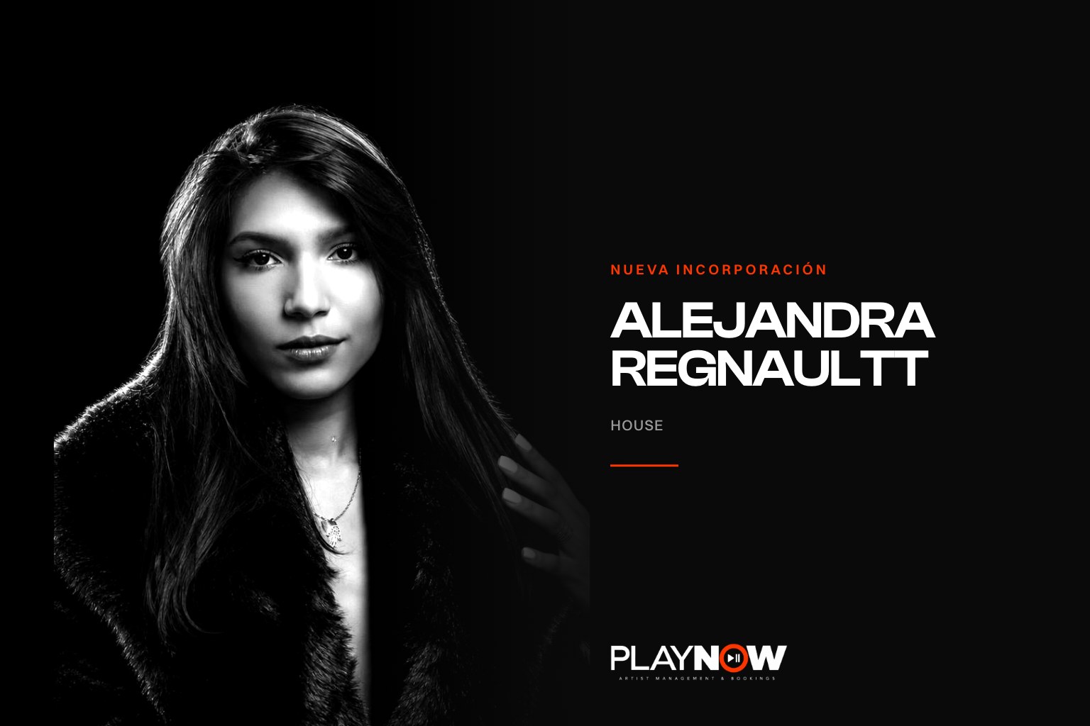 Alejandra Regnaultt, DJ de tech house y minimal tech afincada en Madrid, retrato para PLAYNOW