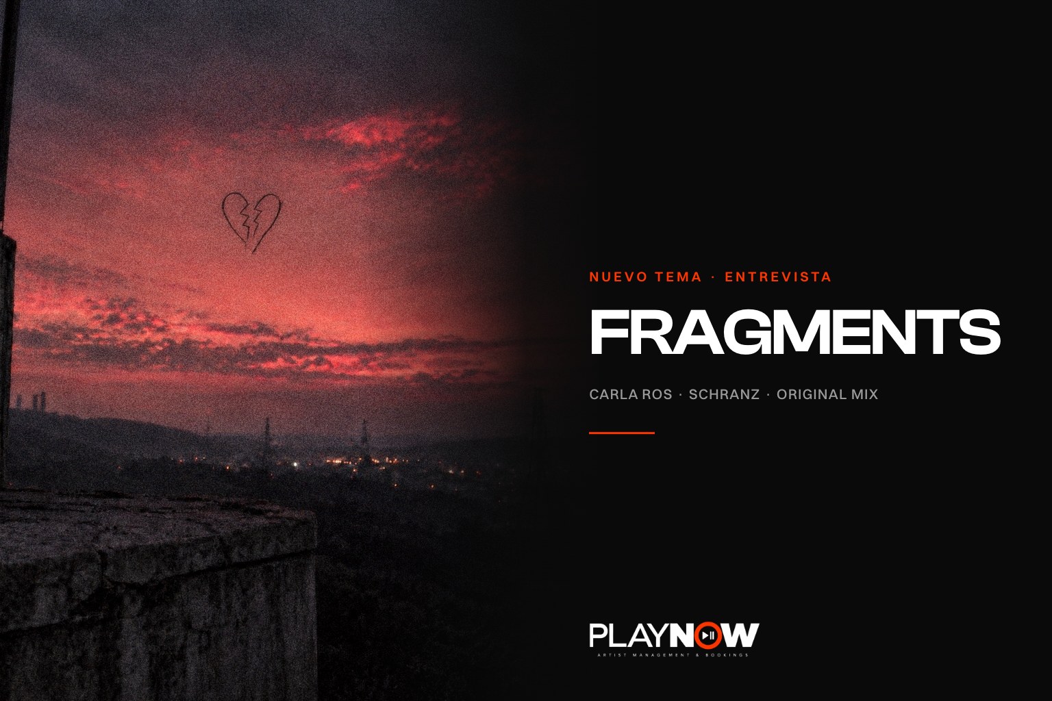 Carla Ros, DJ y productora de hard techno, en la portada de «Fragments» · PLAYNOW