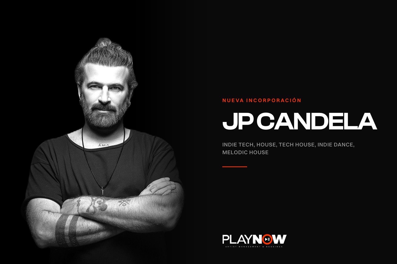 JP Candela, DJ y productor madrileño afincado en Ibiza, retrato para PLAYNOW
