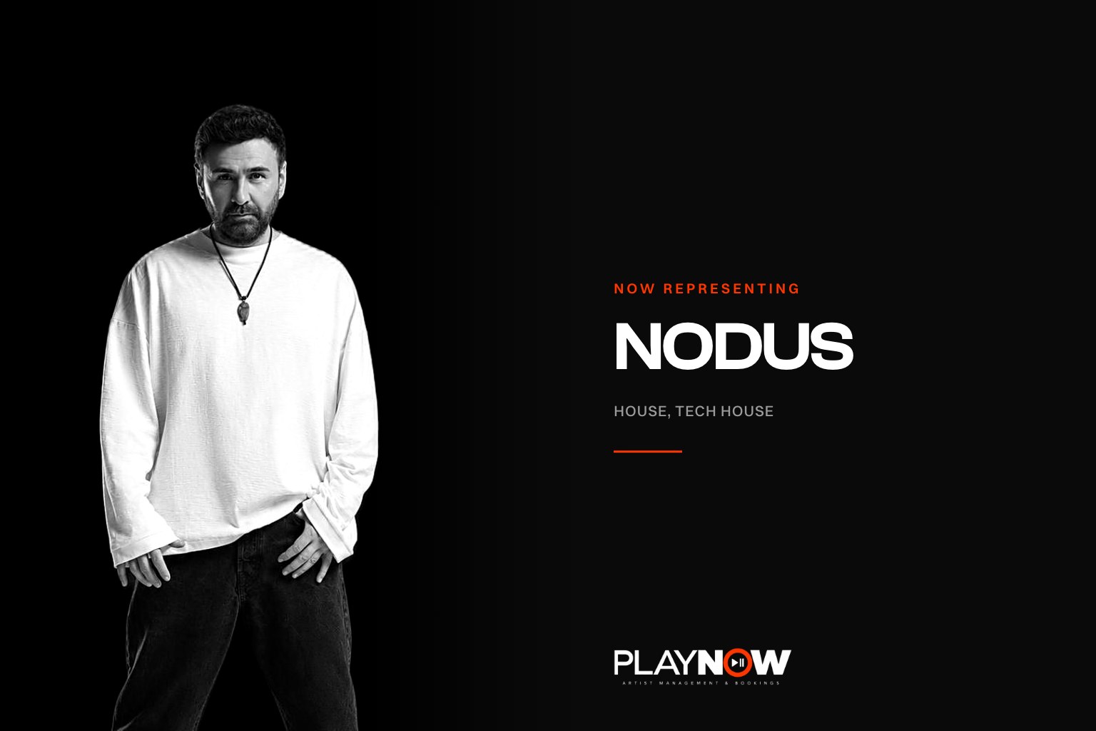 NODUS, Turkish house and tech house DJ and producer, portrait for PLAYNOW