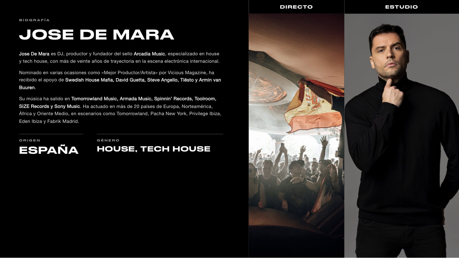 Jose De Mara · Press kit · 2/9