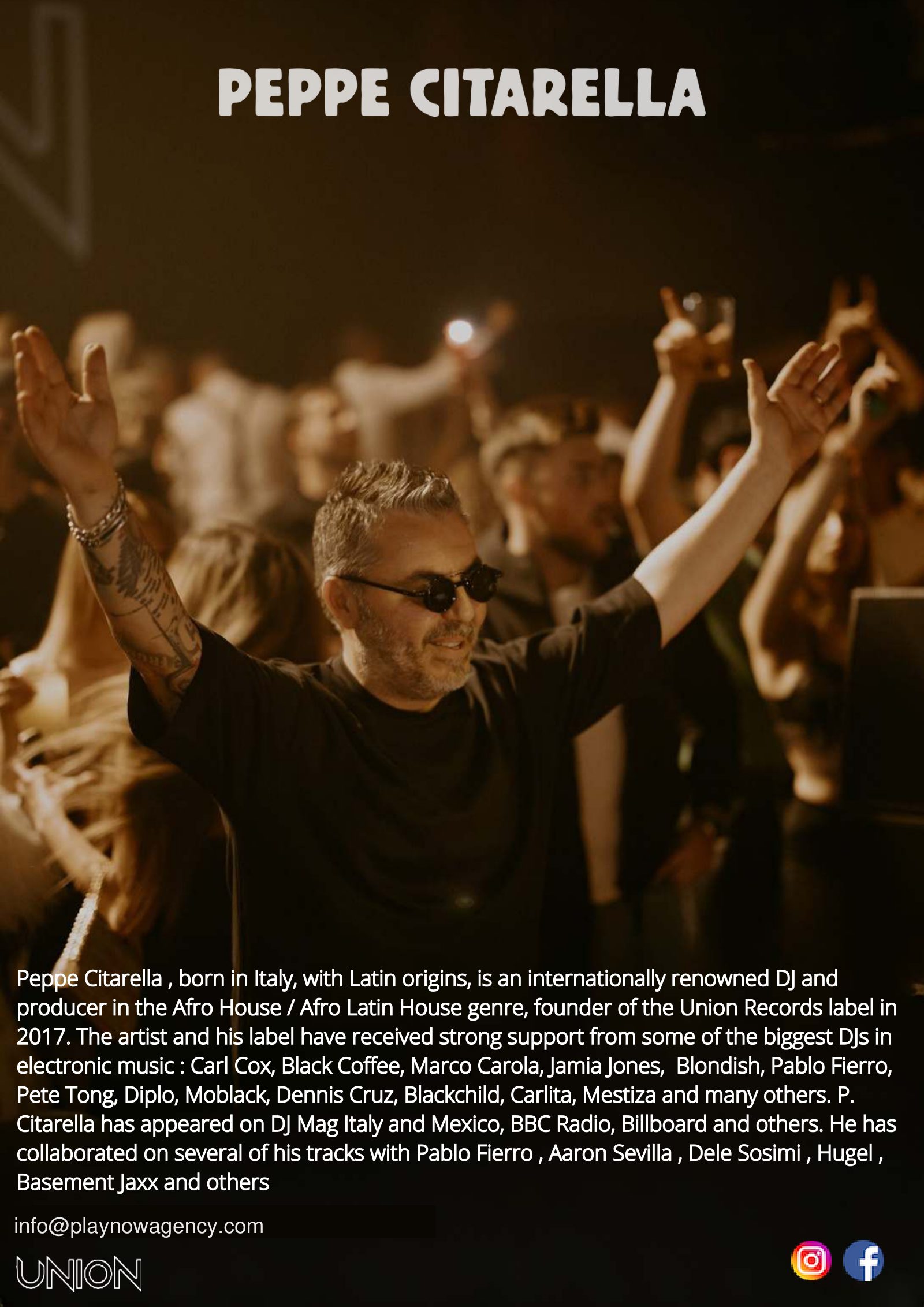 Peppe Citarella · Press kit · 1/3