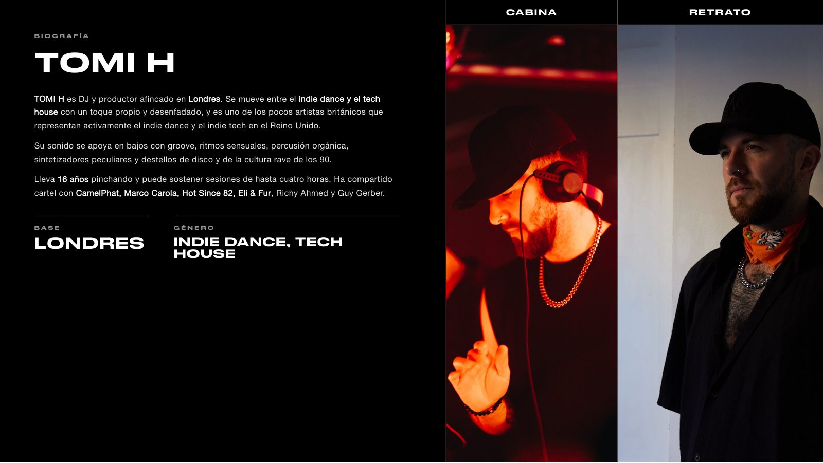 TOMI H · Press kit · 2/8