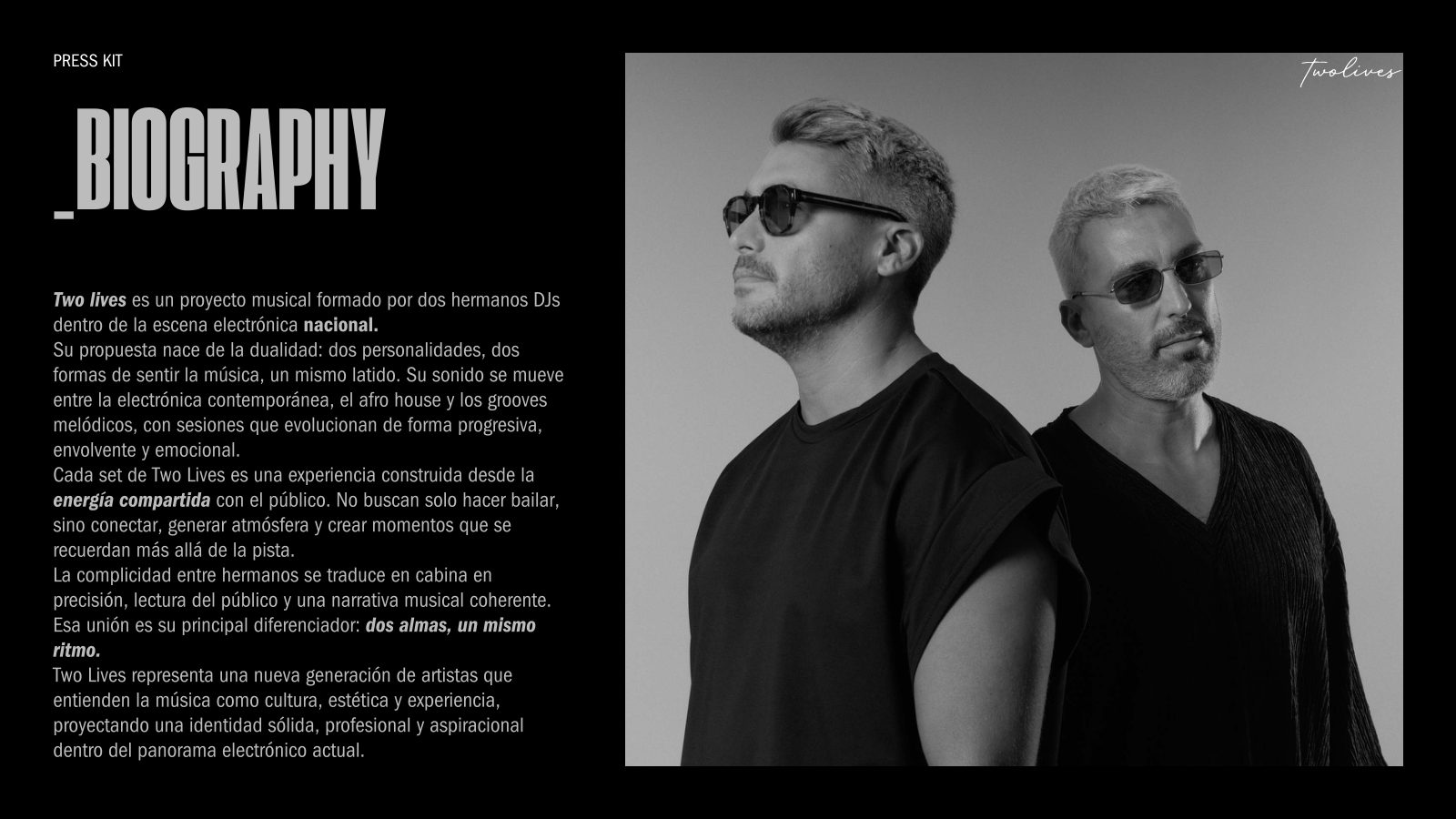 Two Lives · Press kit · 2/8