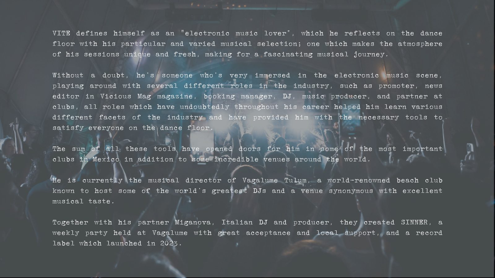 VITE · Press kit · 3/6